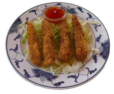 GARNELEN IM KARTOFFEL  (4 Stk)