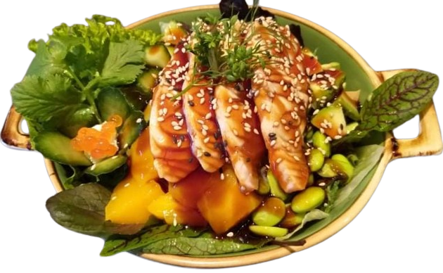 Flambierter Lachs Bow|